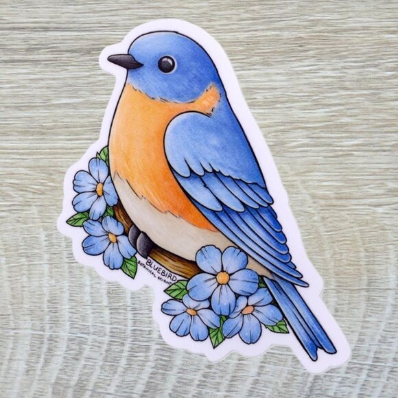 3 for $15 - Bluebird Sticker - Waterproof Vinyl Bird & Nature Decal - Crafts - Picture 6 of 6